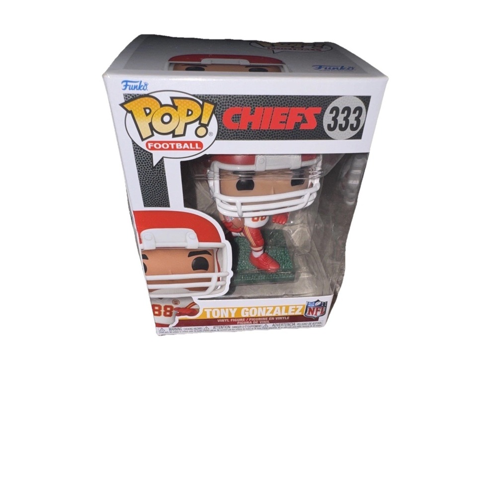 FUNKO POP! TONY GONZALEZ KANSAS CITY CHIEFS 333 VINYL‎ FIGURE NFL NEW